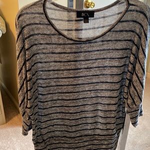 Shimmer Top-Black/white-large